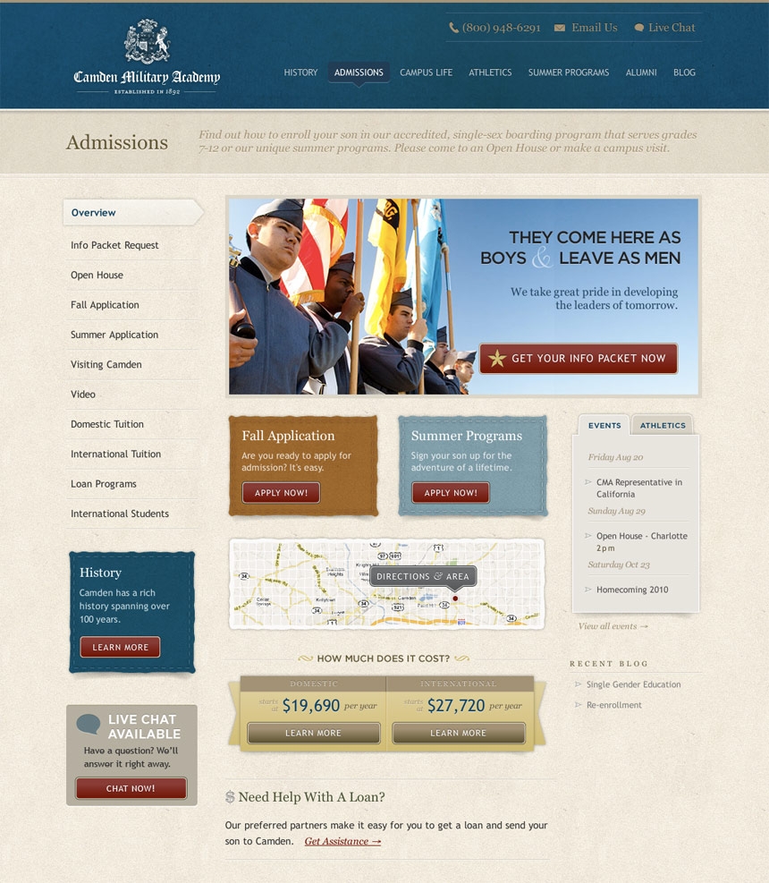 Camden Military Admissions