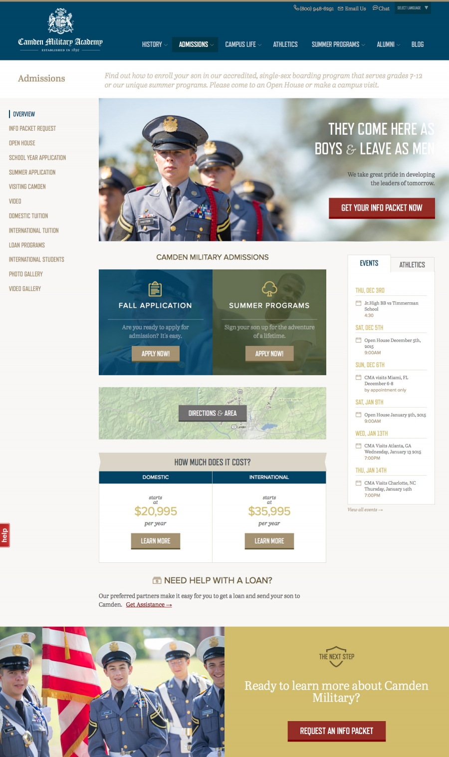 Camden Military Admissions