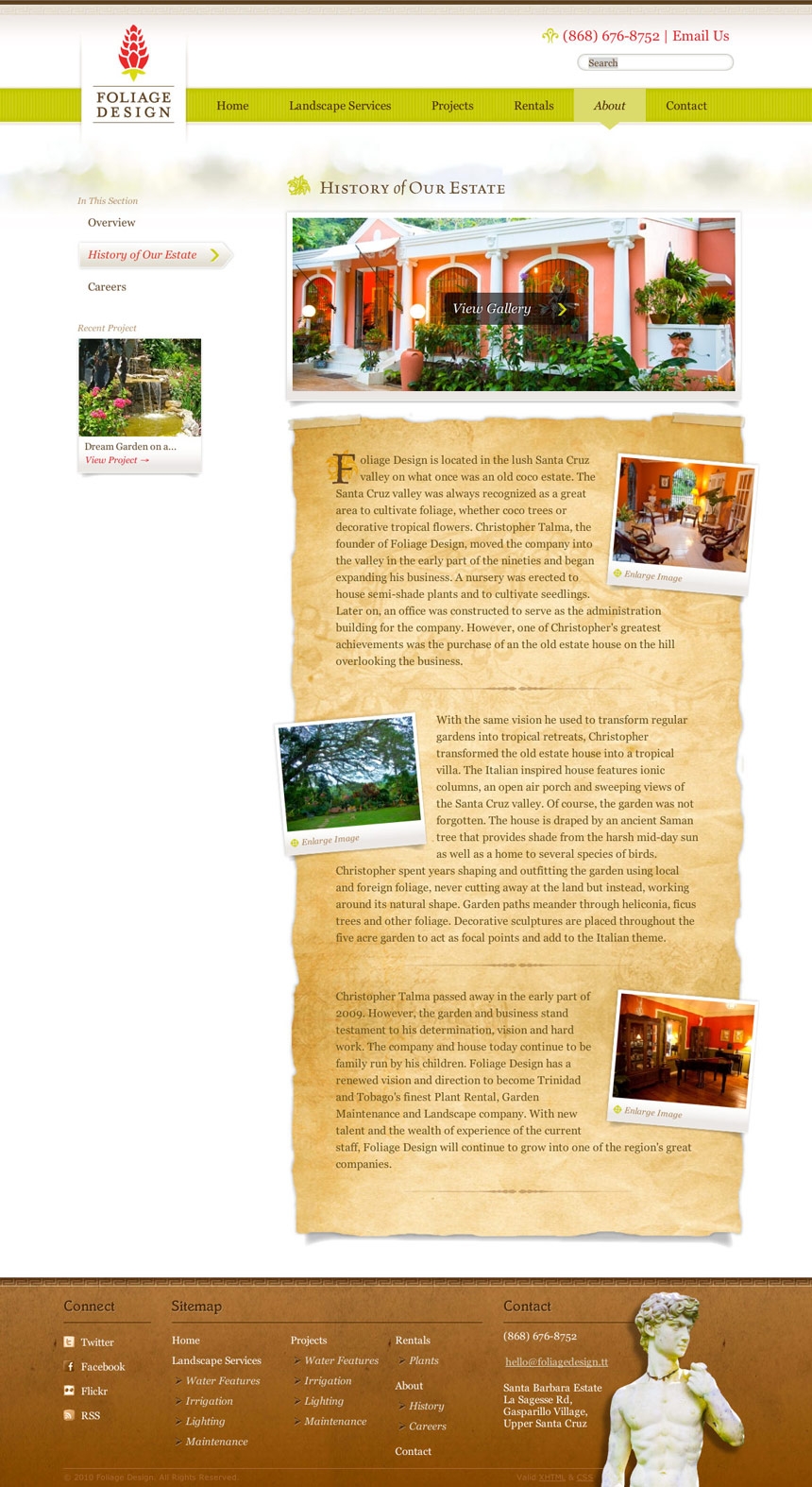 Foliage History Page