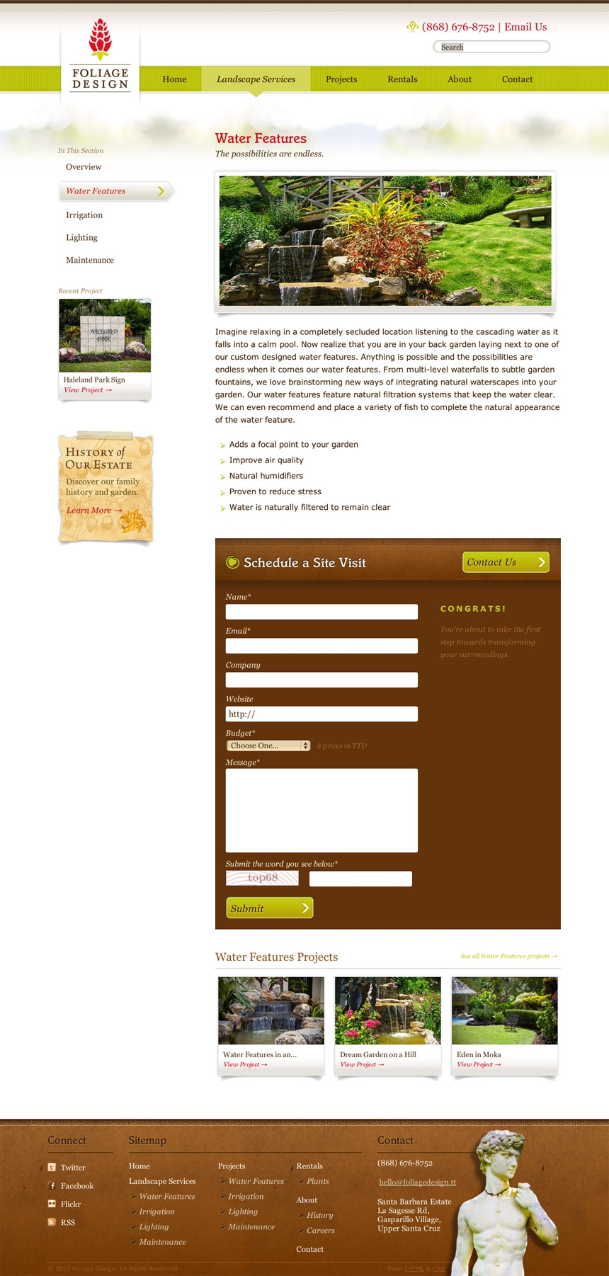 Foliage Secondary Page