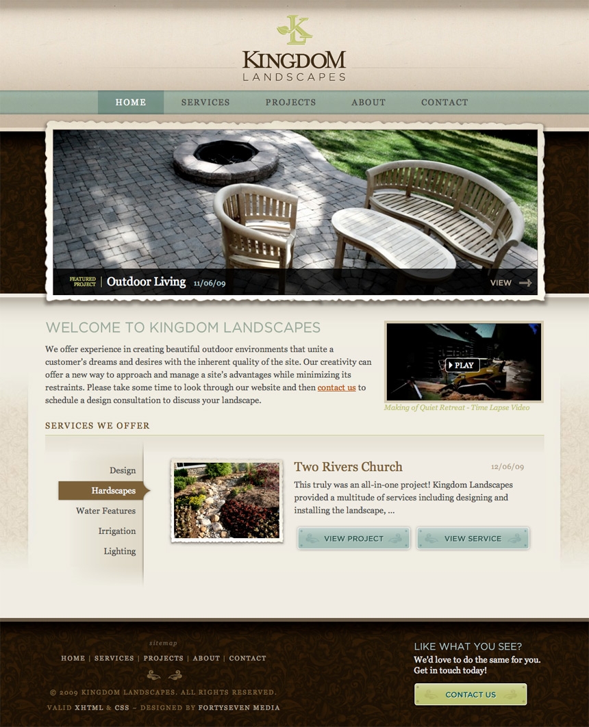 Kingdom Landscapes Homepage