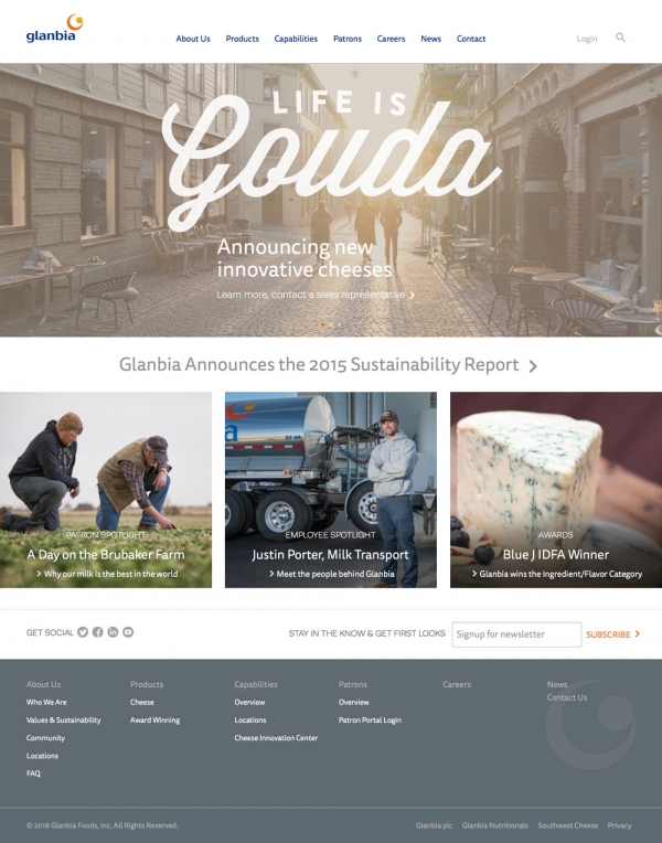 Glanbia Homepage