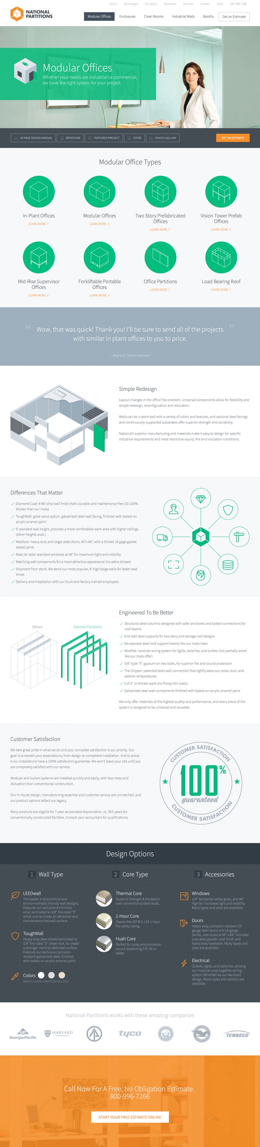 National Partitions Product Pages