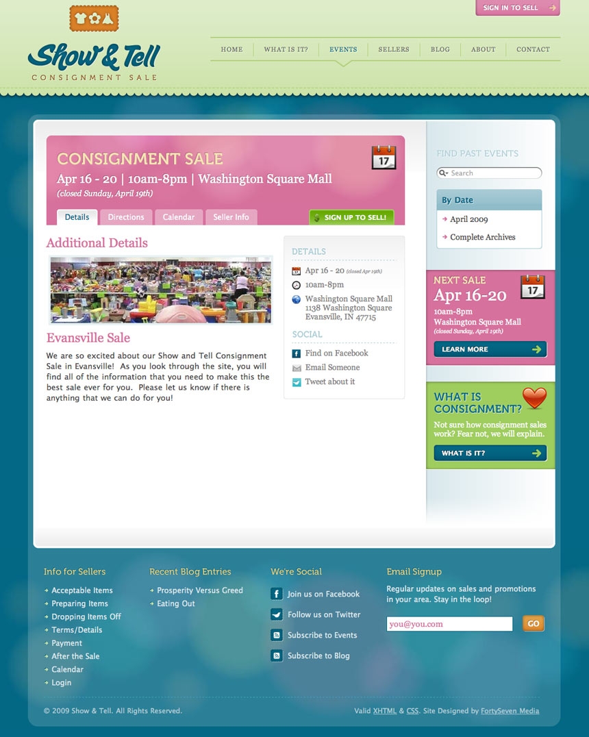 Sale Page
