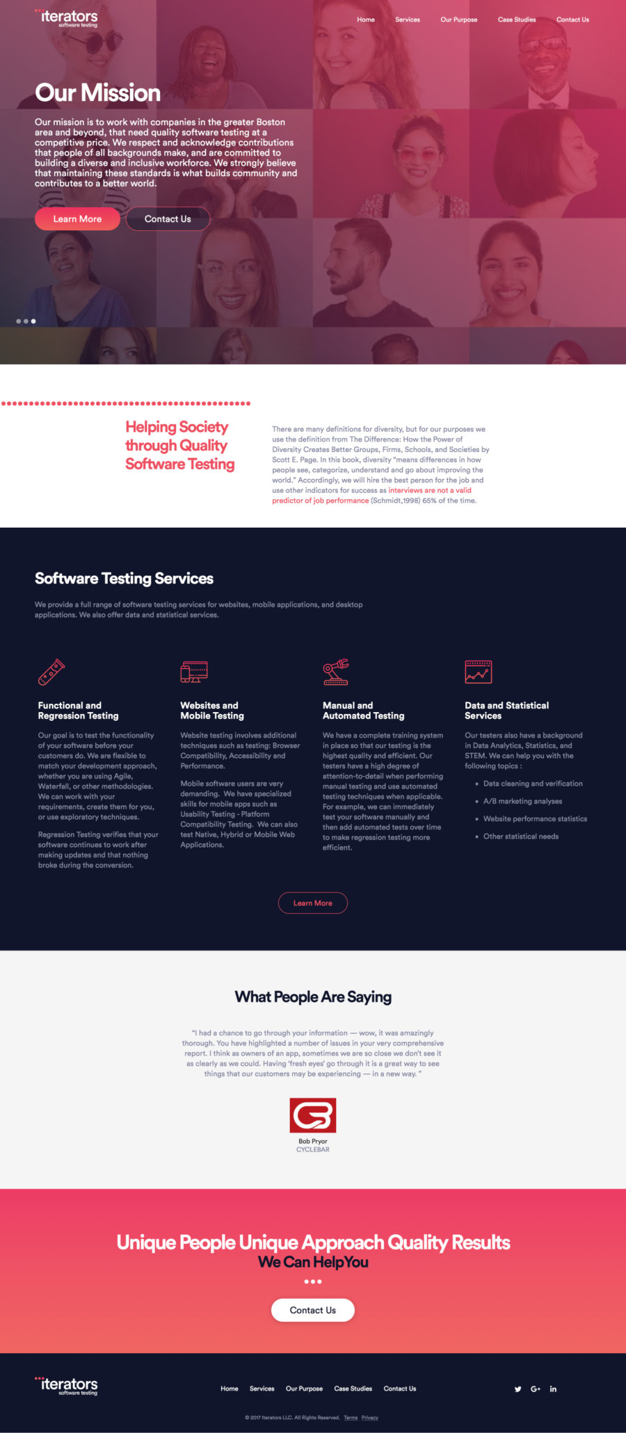 Iterators Homepage