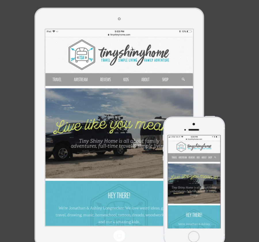 Tiny Shiny Home Responsive