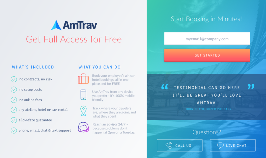 Amtrav Signup