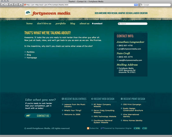 Footer fixed